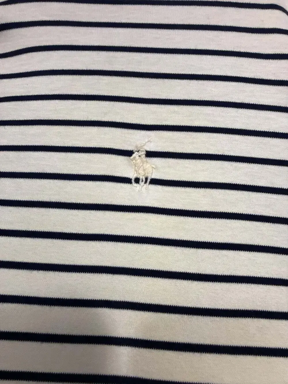 Polo Ralph Lauren staining front